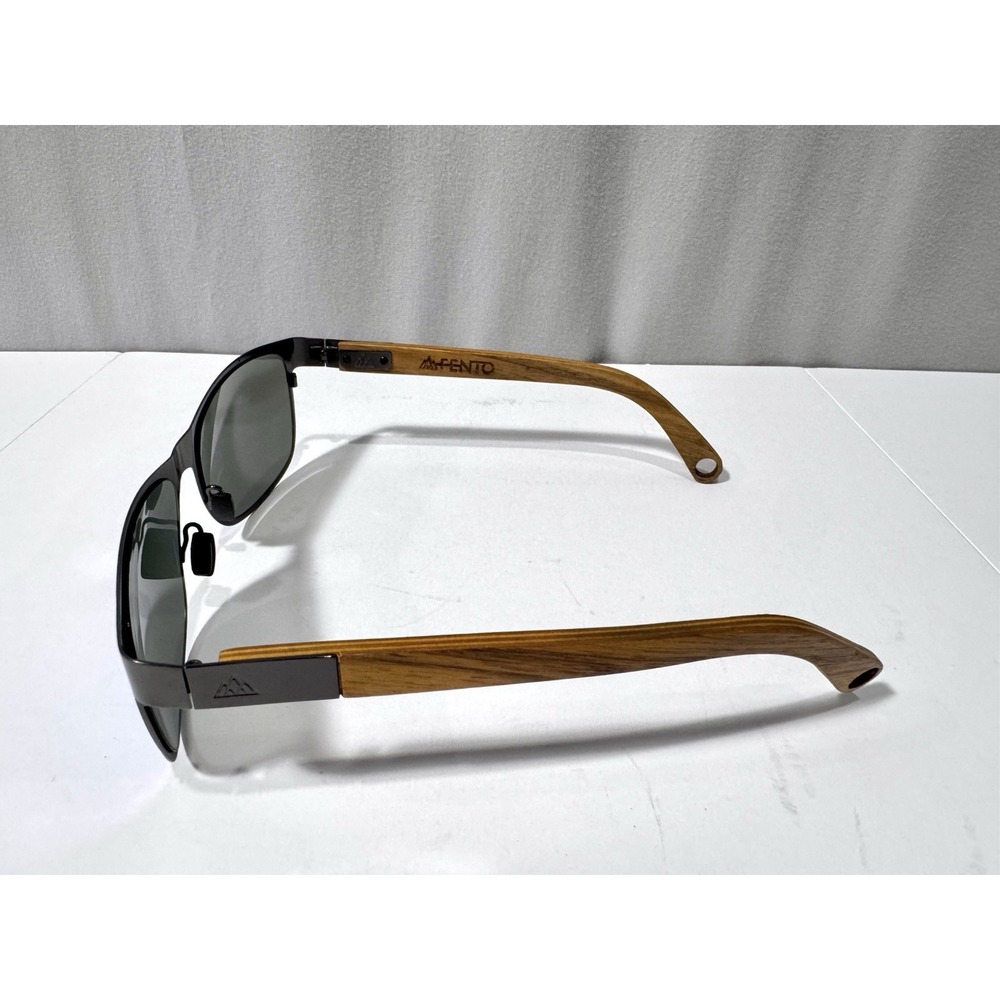 Fento Handmade Wooden Sunglasses Unisex Albura Design Wood Frame Polarized Case - Picture 8 of 11